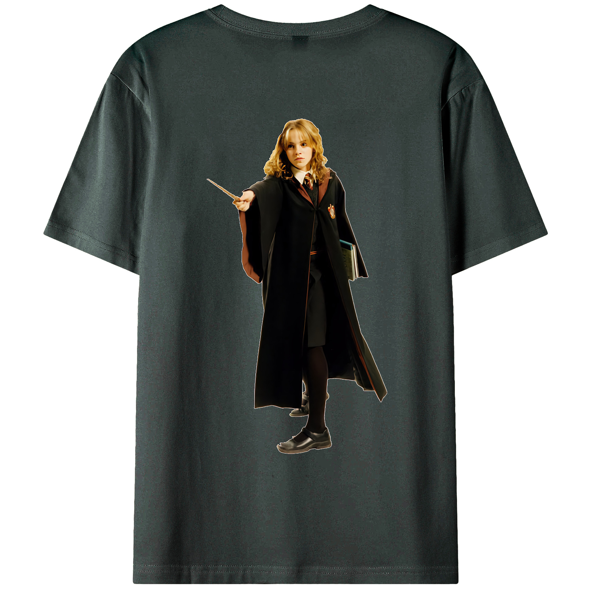 （画像用） Harry Potter ハリー・ポッターシリーズ 綿100％ メンズ半袖Tシャツ（バックプリント） 通気性